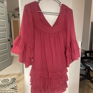 Free People Pink Mini Dress